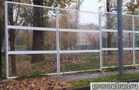Прозрачный звукоизоляционный забор