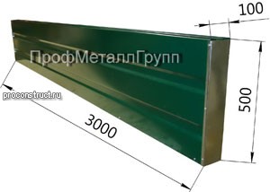 Шумоотражающая панель ПШО 100.500